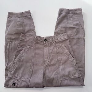 Anthropologie Cargo Pants Dusty Purple 100% Organic Cotton Women’s 2 Tall